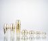 Acrylic Gold Kemasan Kosmetik Mewah Kustom 15g 30g 50g 100ml Jar Krim Wajah