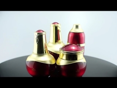 50g 50ml 120ml Kemasan Kosmetik Mewah Kaca Merah Lotion Akrilik Essence Face Cream Jar