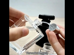 Glass Mist Spray 30ml 50ml Luxury Black Empty Square Botol Parfum